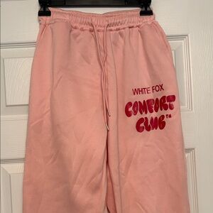 White Fox Boutique Pink Comfort Club Joggers